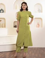 Cotton Embroidered Co-ord set (2 Colors)